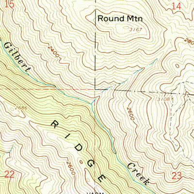 United States Geological Survey Bartlett Mountain, CA (1958, 24000-Scale) digital map