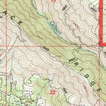 United States Geological Survey Bartlett Mountain, CA (1996, 24000-Scale) digital map