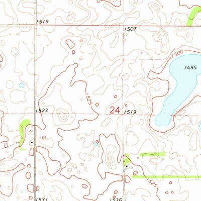 United States Geological Survey Bartlett, ND (1970, 24000-Scale) digital map