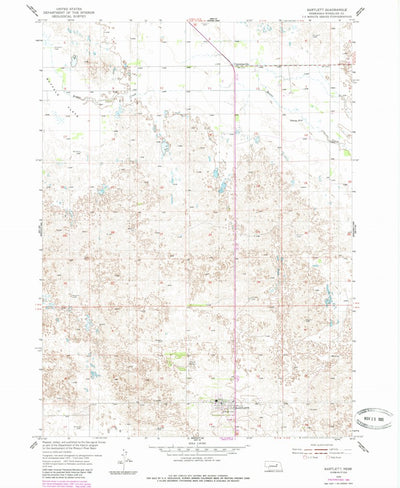 United States Geological Survey Bartlett, NE (1954, 24000-Scale) digital map