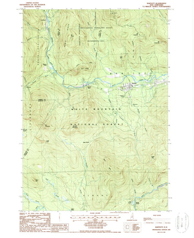United States Geological Survey Bartlett, NH (1987, 24000-Scale) digital map
