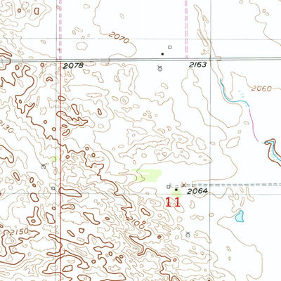 United States Geological Survey Bartlett SE, NE (1954, 24000-Scale) digital map