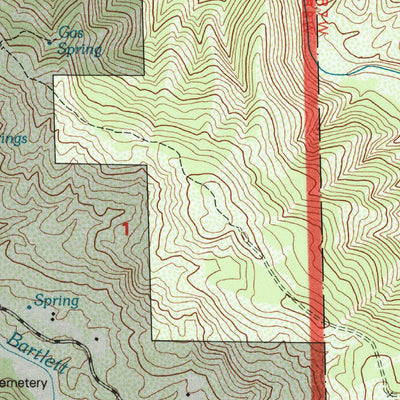 United States Geological Survey Bartlett Springs, CA (1996, 24000-Scale) digital map