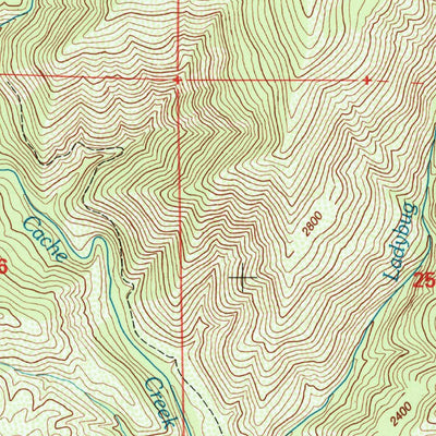 United States Geological Survey Bartlett Springs, CA (1996, 24000-Scale) digital map