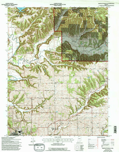 United States Geological Survey Bartlettsville, IN (1978, 24000-Scale) digital map