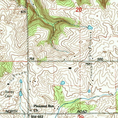 United States Geological Survey Bartlettsville, IN (1978, 24000-Scale) digital map