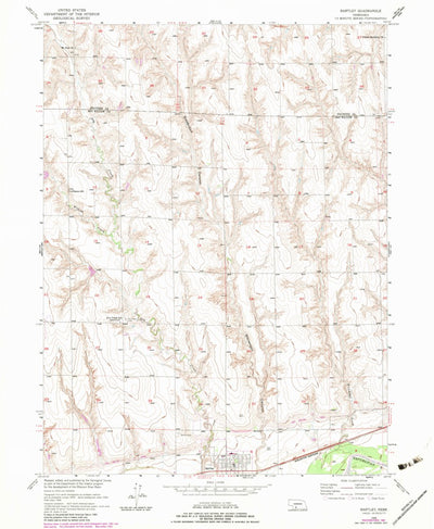 United States Geological Survey Bartley, NE (1956, 24000-Scale) digital map