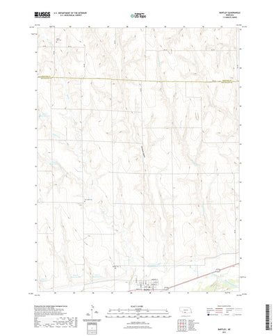 United States Geological Survey Bartley, NE (2021, 24000-Scale) digital map
