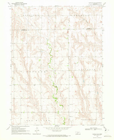 United States Geological Survey Bartley SW, NE (1970, 24000-Scale) digital map
