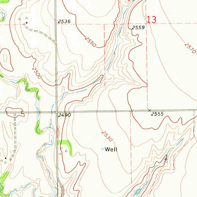 United States Geological Survey Bartley SW, NE (1970, 24000-Scale) digital map