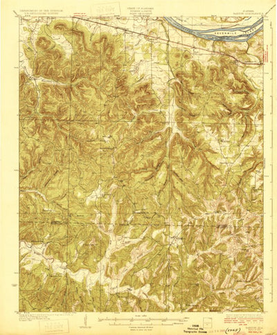United States Geological Survey Barton, AL (1929, 62500-Scale) digital map