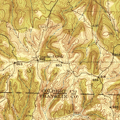 United States Geological Survey Barton, AL (1929, 62500-Scale) digital map