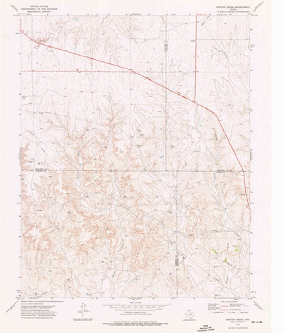 United States Geological Survey Barton Creek, TX (1973, 24000-Scale) digital map