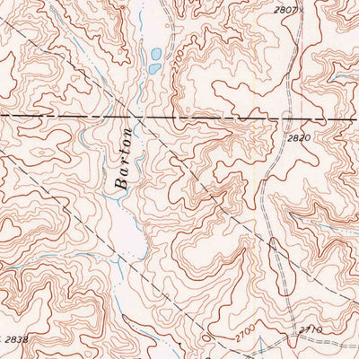 United States Geological Survey Barton Creek, TX (1973, 24000-Scale) digital map