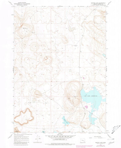 United States Geological Survey Barton Lake, OR (1967, 24000-Scale) digital map