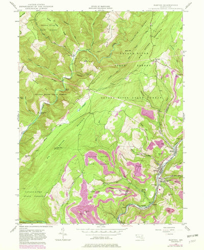 United States Geological Survey Barton, MD (1947, 24000-Scale) digital map