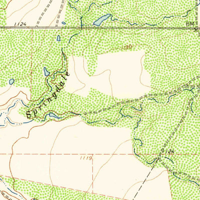 United States Geological Survey Bartons Chapel, TX (1961, 24000-Scale) digital map