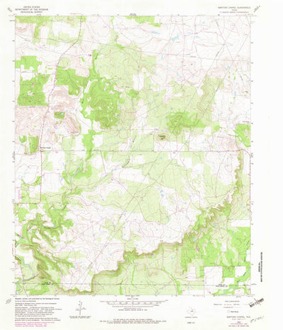 United States Geological Survey Bartons Chapel, TX (1982, 24000-Scale) digital map