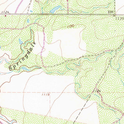 United States Geological Survey Bartons Chapel, TX (1982, 24000-Scale) digital map