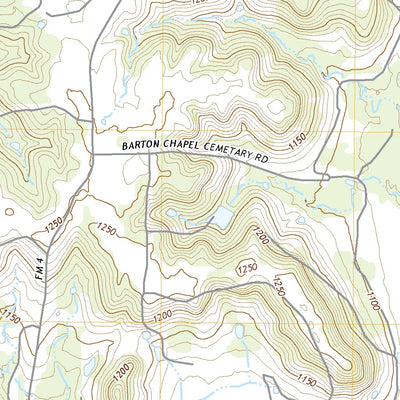 United States Geological Survey Bartons Chapel, TX (2022, 24000-Scale) digital map