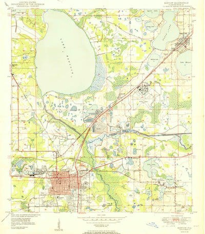 United States Geological Survey Bartow, FL (1950, 24000-Scale) digital map