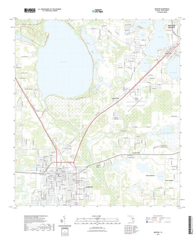 United States Geological Survey Bartow, FL (2021, 24000-Scale) digital map