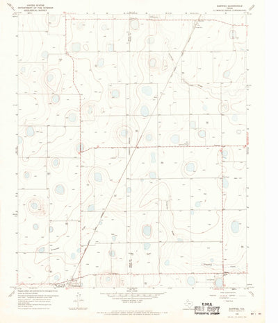 United States Geological Survey Barwise, TX (1968, 24000-Scale) digital map