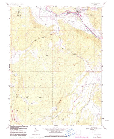 United States Geological Survey Basalt, CO (1961, 24000-Scale) digital map
