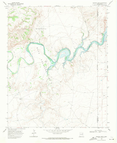 United States Geological Survey Bascom Camp, NM (1968, 24000-Scale) digital map
