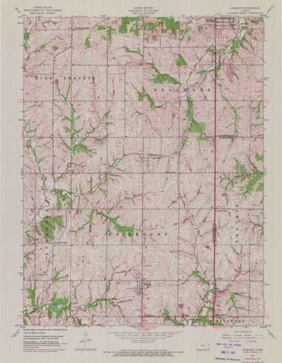 United States Geological Survey Basehor, KS (1950, 24000-Scale) digital map