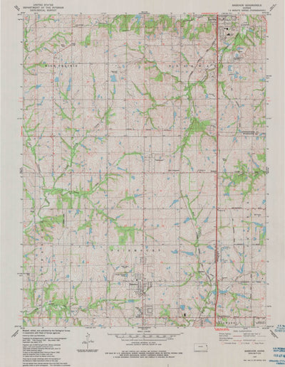 United States Geological Survey Basehor, KS (1984, 24000-Scale) digital map