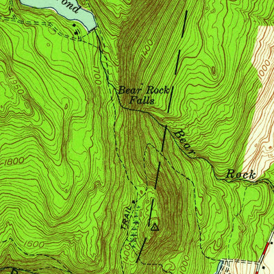 United States Geological Survey Bash Bish Falls, MA-CT-NY (1948, 24000-Scale) digital map