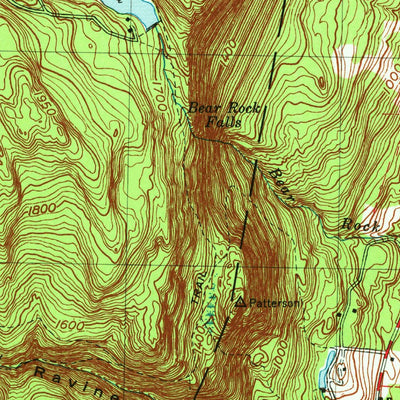 United States Geological Survey Bash Bish Falls, MA-CT-NY (1958, 25000-Scale) digital map