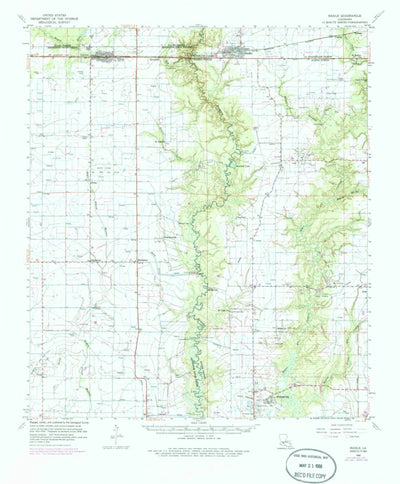 United States Geological Survey Basile, LA (1960, 62500-Scale) digital map