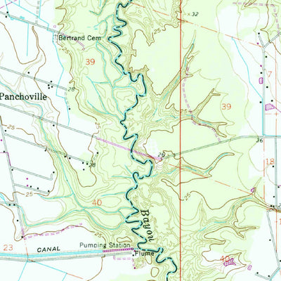 United States Geological Survey Basile, LA (1960, 62500-Scale) digital map
