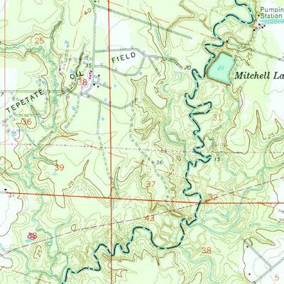 United States Geological Survey Basile, LA (1960, 62500-Scale) digital map