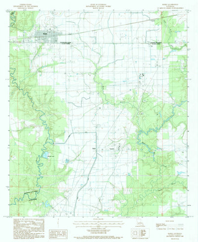 United States Geological Survey Basile, LA (1985, 24000-Scale) digital map