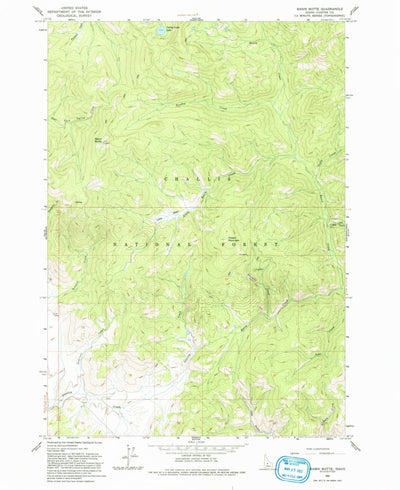 United States Geological Survey Basin Butte, ID (1963, 24000-Scale) digital map