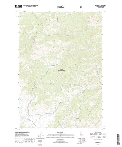 United States Geological Survey Basin Butte, ID (2020, 24000-Scale) digital map