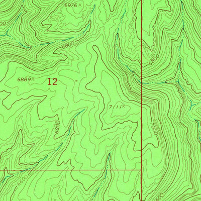 United States Geological Survey Basin Canyon, UT (1968, 24000-Scale) digital map
