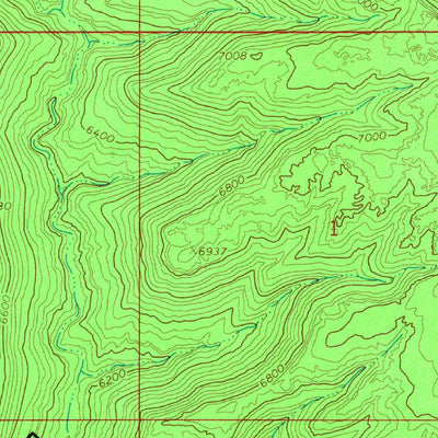 United States Geological Survey Basin Canyon, UT (1968, 24000-Scale) digital map
