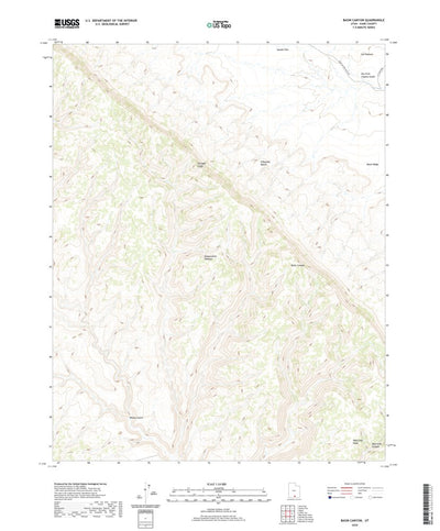 United States Geological Survey Basin Canyon, UT (2020, 24000-Scale) digital map