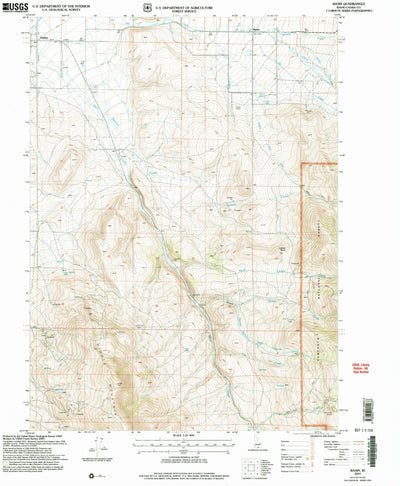 United States Geological Survey Basin, ID (2001, 24000-Scale) digital map