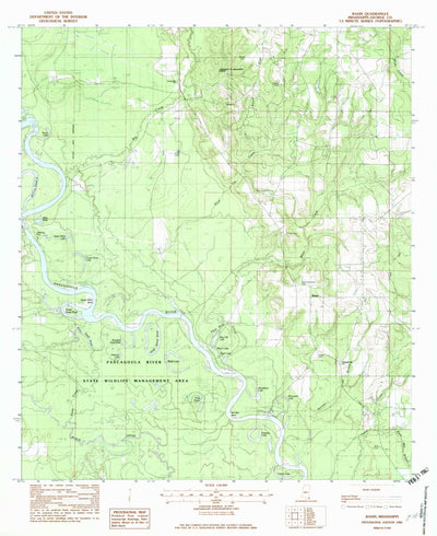 United States Geological Survey Basin, MS (1982, 24000-Scale) digital map