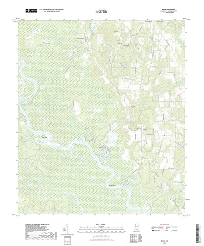 United States Geological Survey Basin, MS (2020, 24000-Scale) digital map