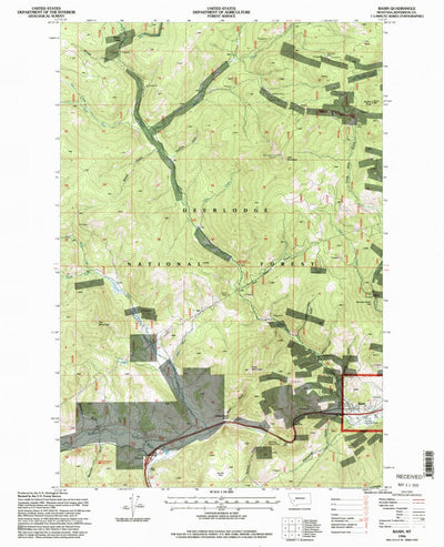 United States Geological Survey Basin, MT (1996, 24000-Scale) digital map