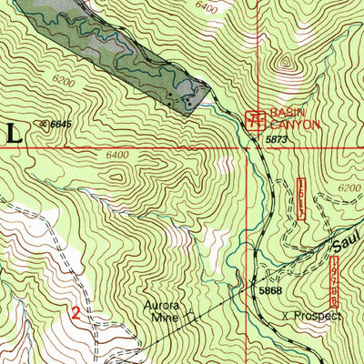 United States Geological Survey Basin, MT (1996, 24000-Scale) digital map