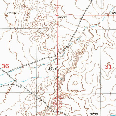 United States Geological Survey Basin Well, NM (1953, 24000-Scale) digital map