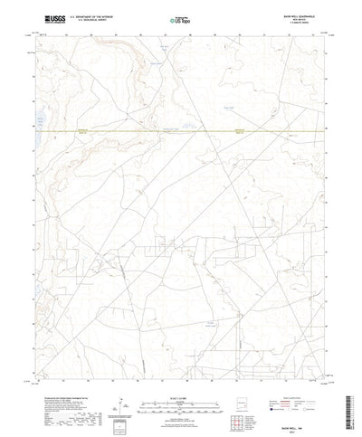 United States Geological Survey Basin Well, NM (2023, 24000-Scale) digital map