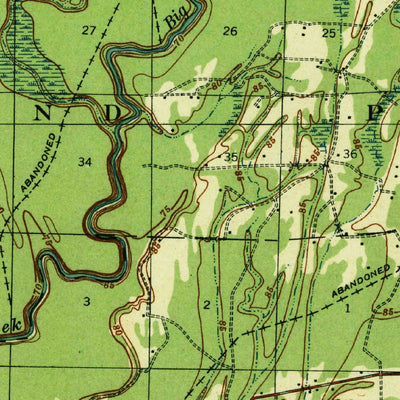 United States Geological Survey Baskinton, LA (1935, 62500-Scale) digital map